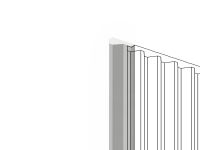 Финишный молдинг  LF136A NP HIWOOD