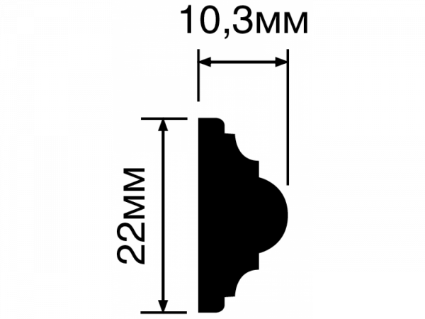 Молдинг D22V1 HIWOOD