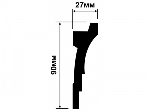 Карниз А90V2 HIWOOD