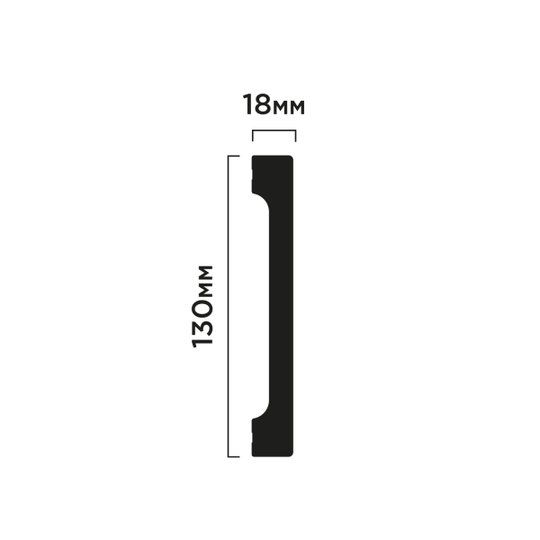 Плинтус B130V1 HIWOOD