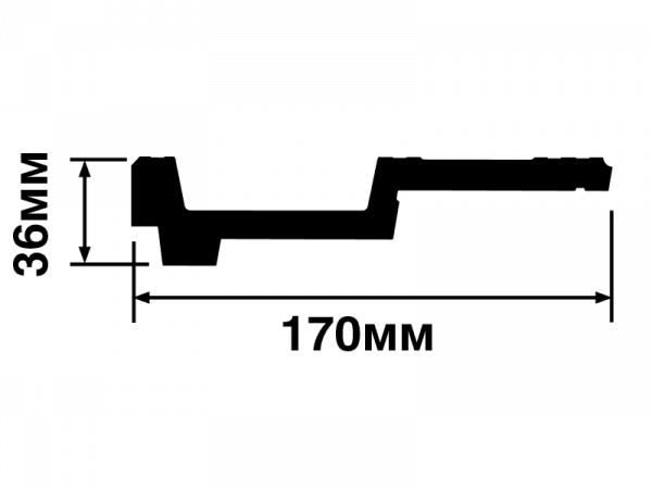 Карниз А170V1 HIWOOD