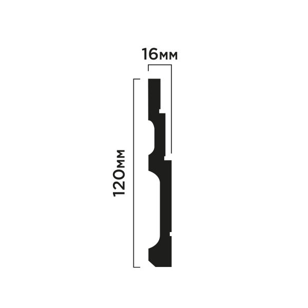 Плинтус B120V1 HIWOOD