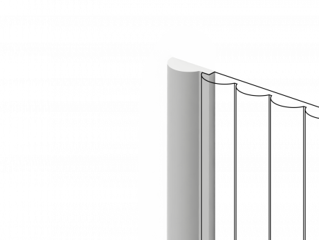 Финишный молдинг  LF135A NP HIWOOD