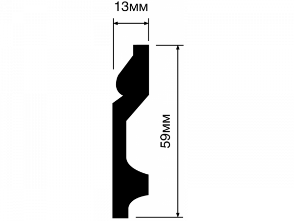 Плинтус B60 HIWOOD