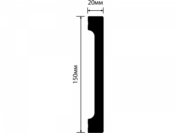 Плинтус B150V1 HIWOOD