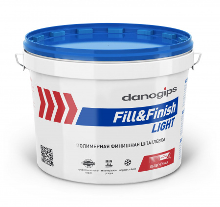 Danogips Fill&Finish Light готовая полимерная шпатлевка 10 л./12,3 кг