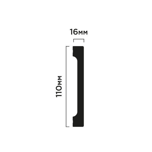 Плинтус B110V1 HIWOOD