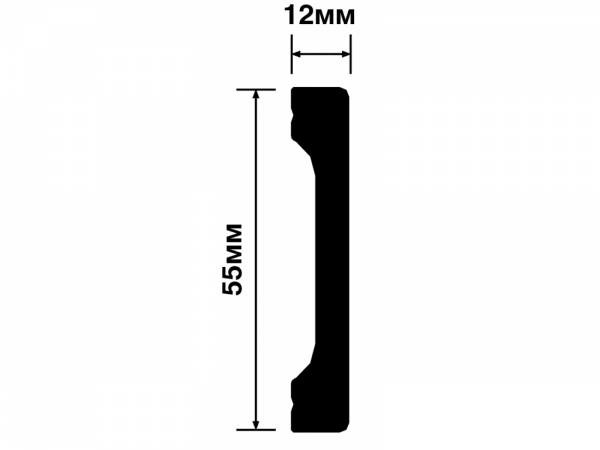 Плинтус B55V1 HIWOOD