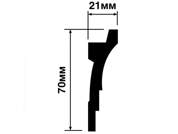 Карниз А70V1 HIWOOD