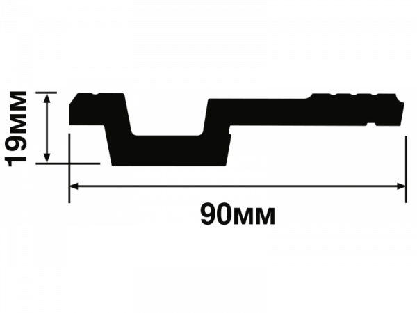 Карниз А90V1 HIWOOD